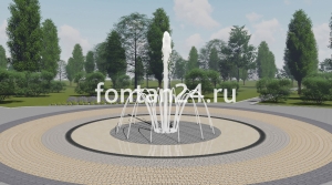 Фонтан для парка "Пиано средний" ø=3 м