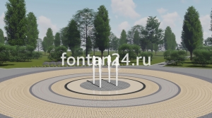 Уличный фонтан "Квартет" ø=2 м