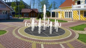 Пешеходный фонтанный комплект "Колесо Фортуны" ø=4 м